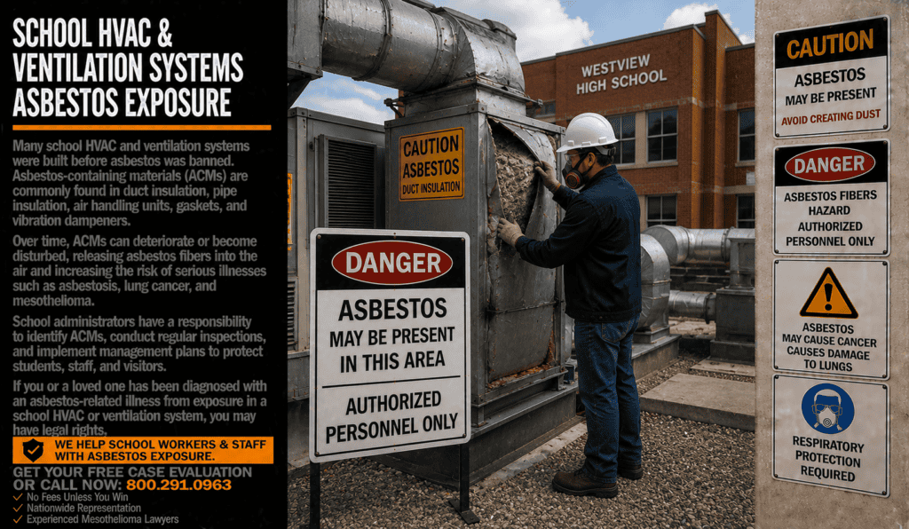 School HVAC & Ventilation Systems Asbestos Exposure Mesothelioma Lawsuit