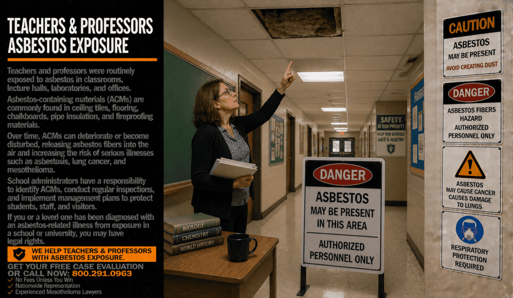 Teachers & Professors Asbestos Exposure Mesothelioma Lawsuit