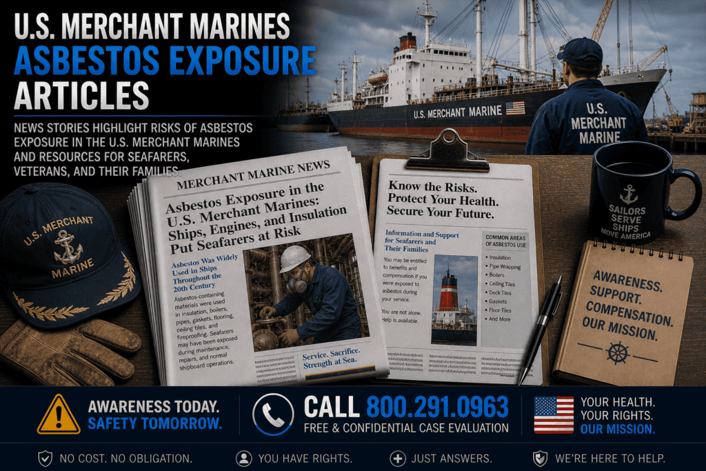 U.S. Merchant Marines Asbestos Exposure Articles - Mesothelioma Lawsuit Claim