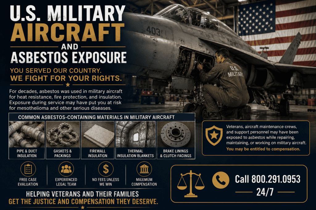 U.S. Military Aircraft and Asbestos Exposure Mesothelioma Lawsuit