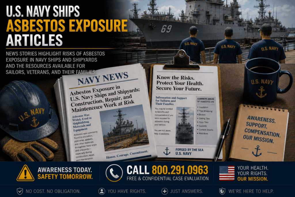 U.S. Navy Ships Asbestos Exposure Articles - Mesothelioma Lawsuit
