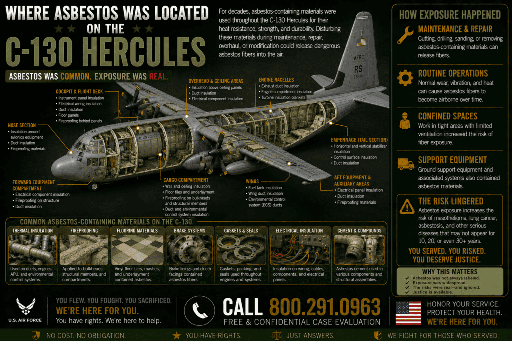 Where Asbestos Was Located on the C-130 - Mesothelioma Help Center