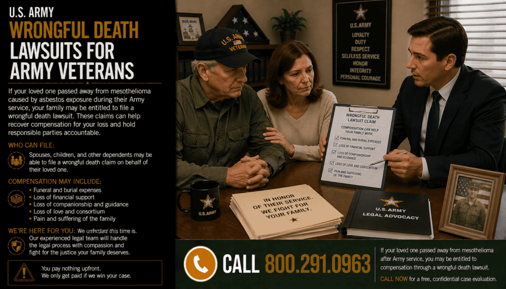 Wrongful Death Lawsuits for Army Veterans Mesothelioma Lawsuit