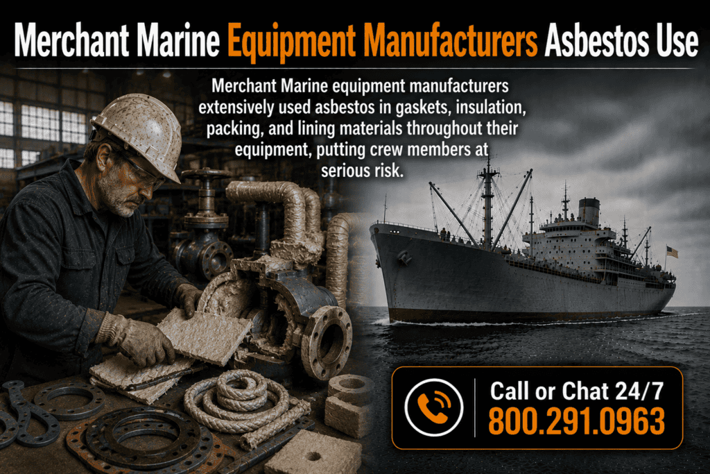 Merchant Marine Equipment Manufacturers Asbestos Use