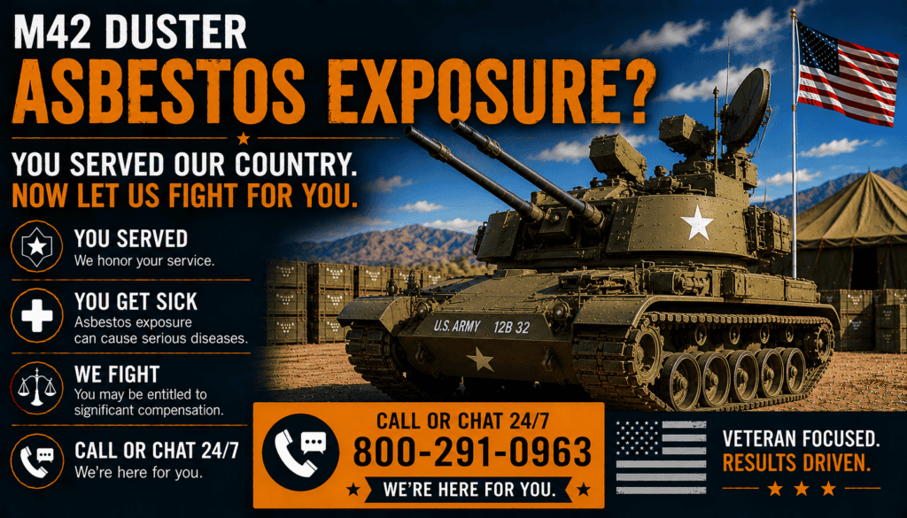 M42 Duster Asbestos Exposure Lawsuit