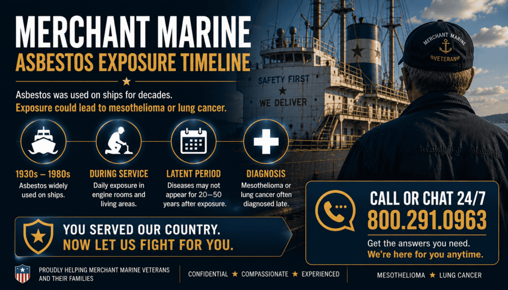 Merchant Marine Asbestos Exposure Timeline