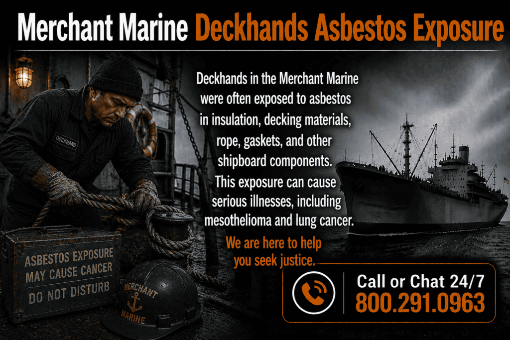 Merchant Marine Deckhands Asbestos Exposure Lawsuit