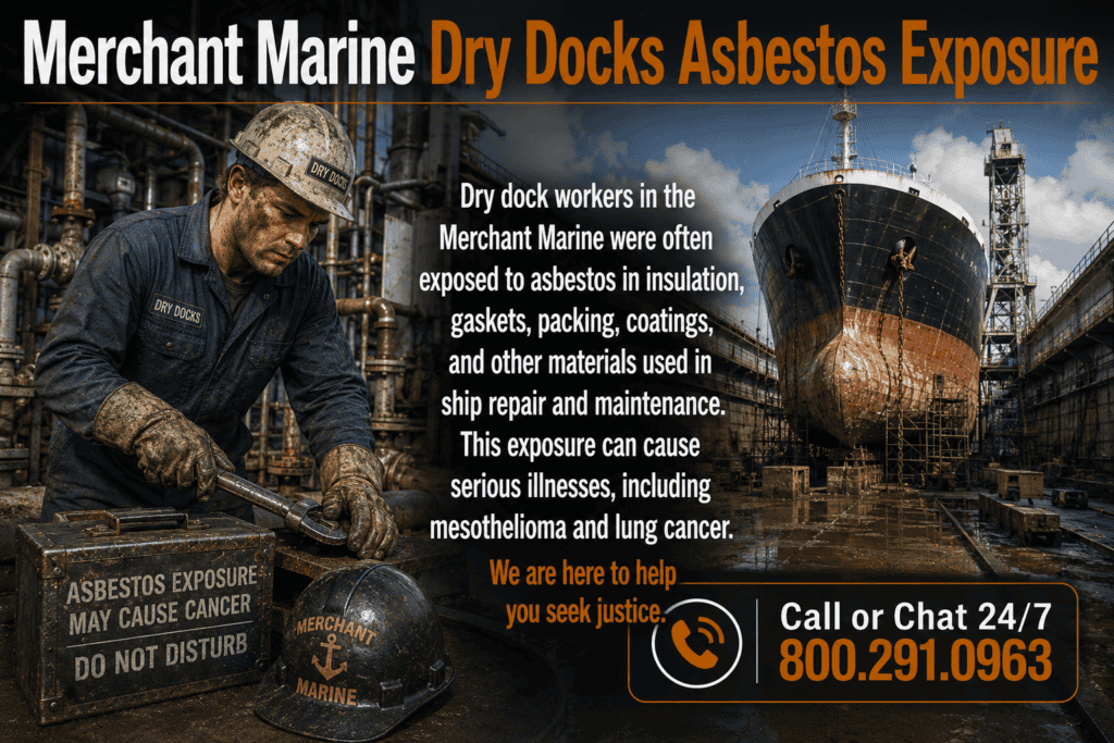 Merchant Marine Dry Docks Asbestos Exposure Lawsuit