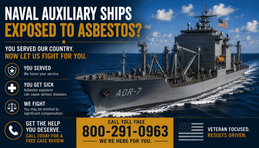 Naval Auxiliary Ships (AOG) Asbestos Exposure Lawsuits