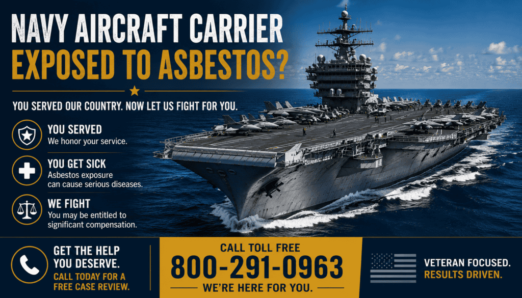 Navy Aircraft Carriers (CV) Asbestos Exposure Lawsuit Mesothelioma Cancer