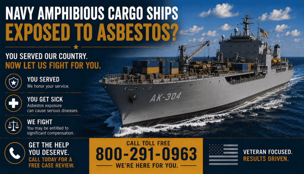Navy Amphibious Cargo Ship Asbestos Exposure Lawsuit - Mesothelioma Lung Cancer