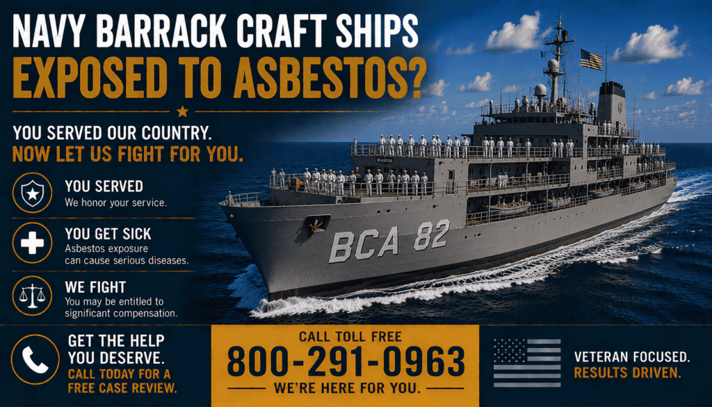 Navy Barrack Craft Ship Asbestos Exposure Lawsuit