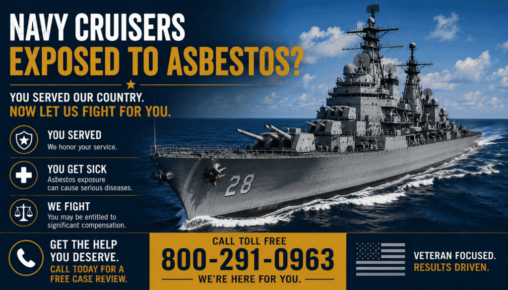 Navy Cruisers Asbestos Exposure Lawsuit - Mesothelioma Lung Cancer
