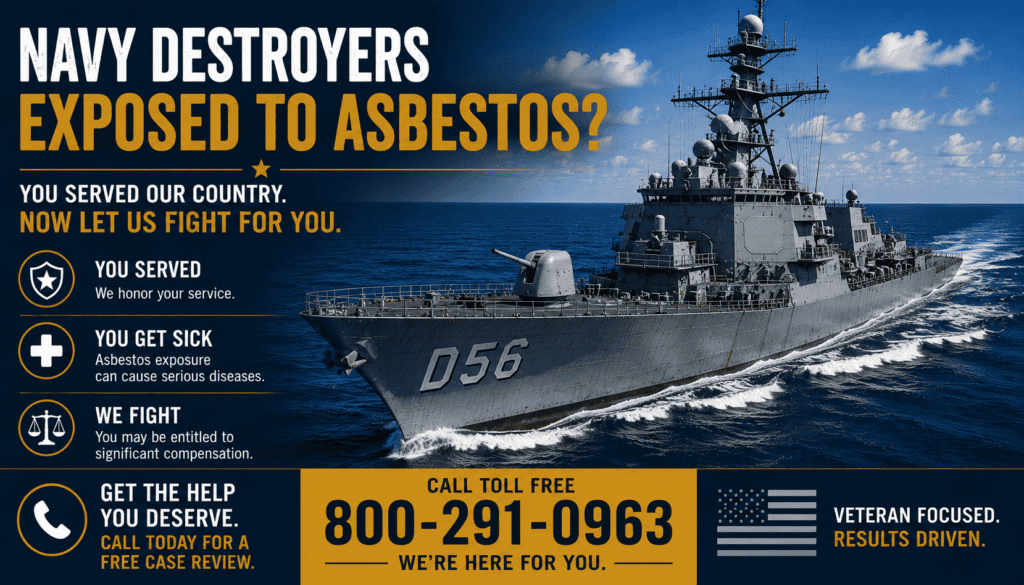 Navy Destroyers Asbestos Exposure Lawsuit