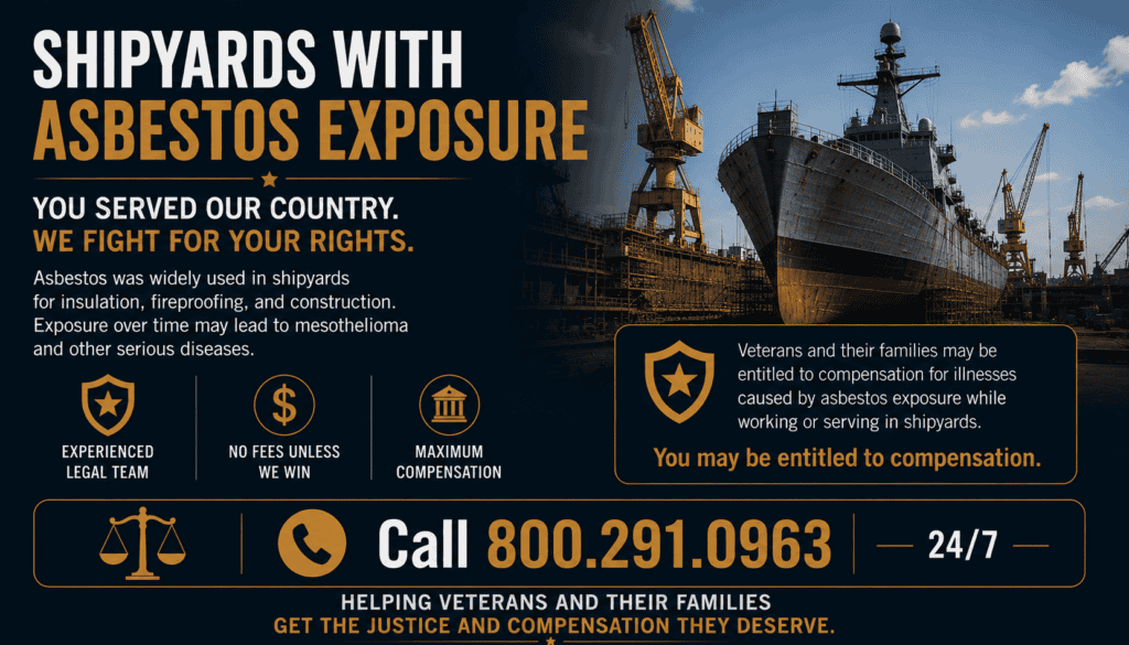 Shipyards With Asbestos Exposure Lawsuit