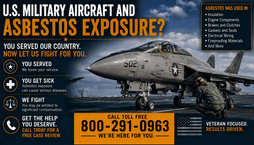 U.S. Military Aircraft and Asbestos Exposure - Mesothelioma Cancer Lawsuit