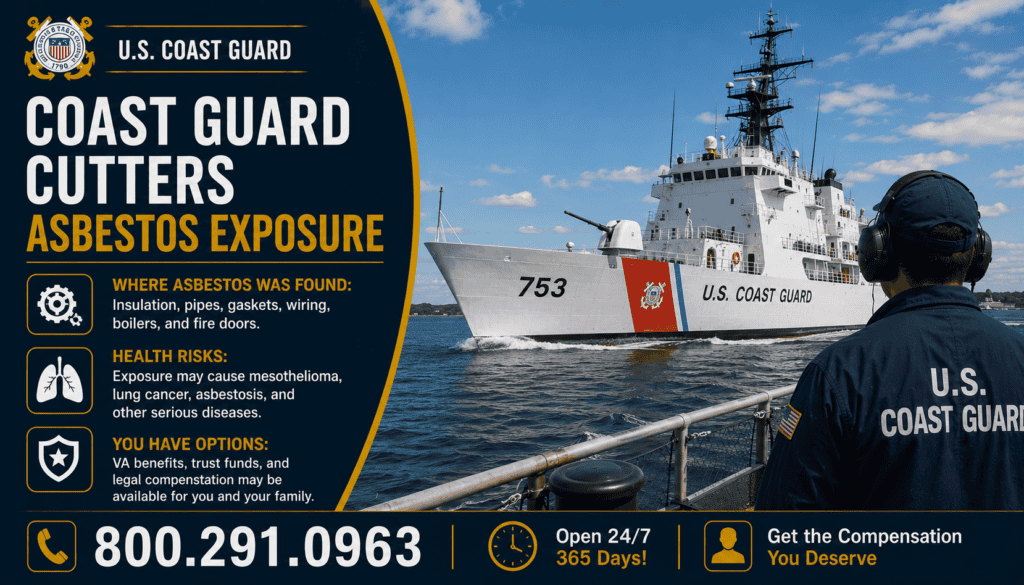 Coast Guard Cutters Asbestos Exposure Lawsuit for Mesothelioma