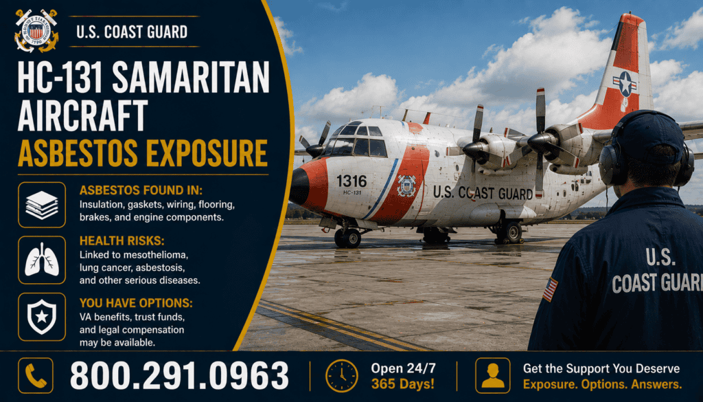 Coast Guard HC-131 Samaritan Aircraft Asbestos Exposure lawsuit