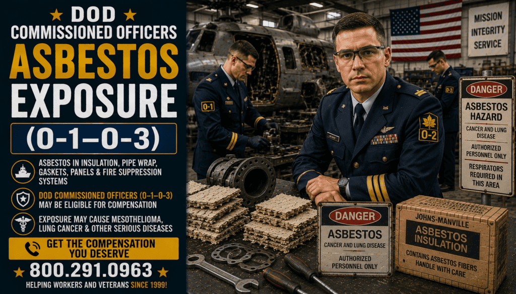 DOD Commissioned Officers Asbestos Exposure (O-1–O-3)