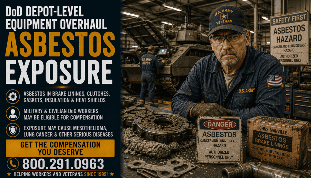 DoD Depot-Level Equipment Overhaul Asbestos Exposure