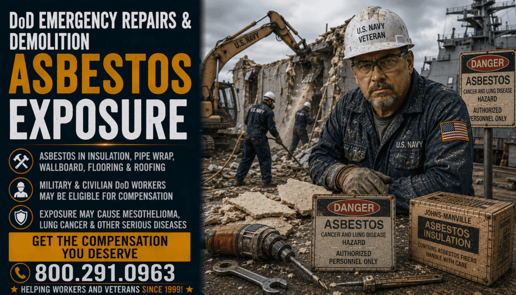 DoD Emergency Repairs & Demolition Asbestos Exposure