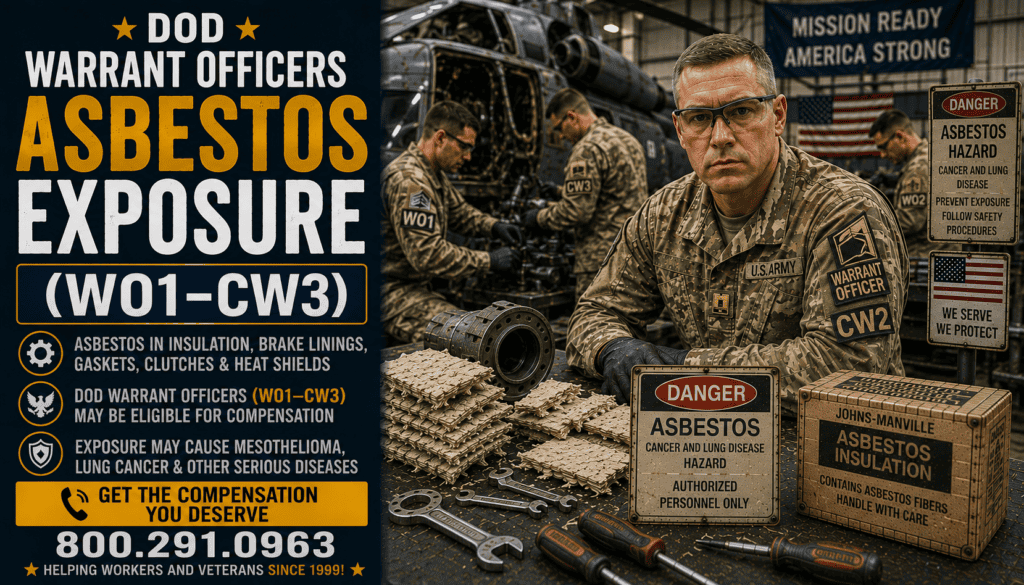 DoD Warrant Officers Asbestos Exposure (WO1–CW3)