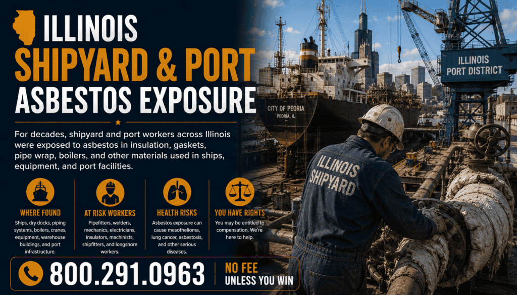 Illinois Shipyard & Port Asbestos Exposure Mesothelioma Lawsuit