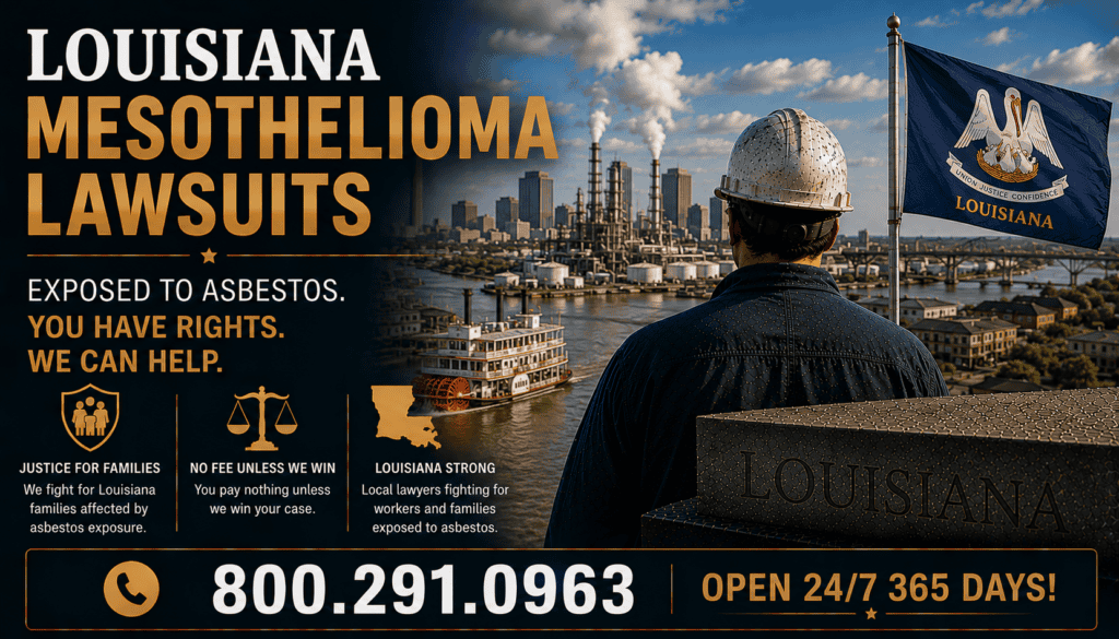 Louisiana Mesothelioma and Asbestos Lung Cancer Lawsuit