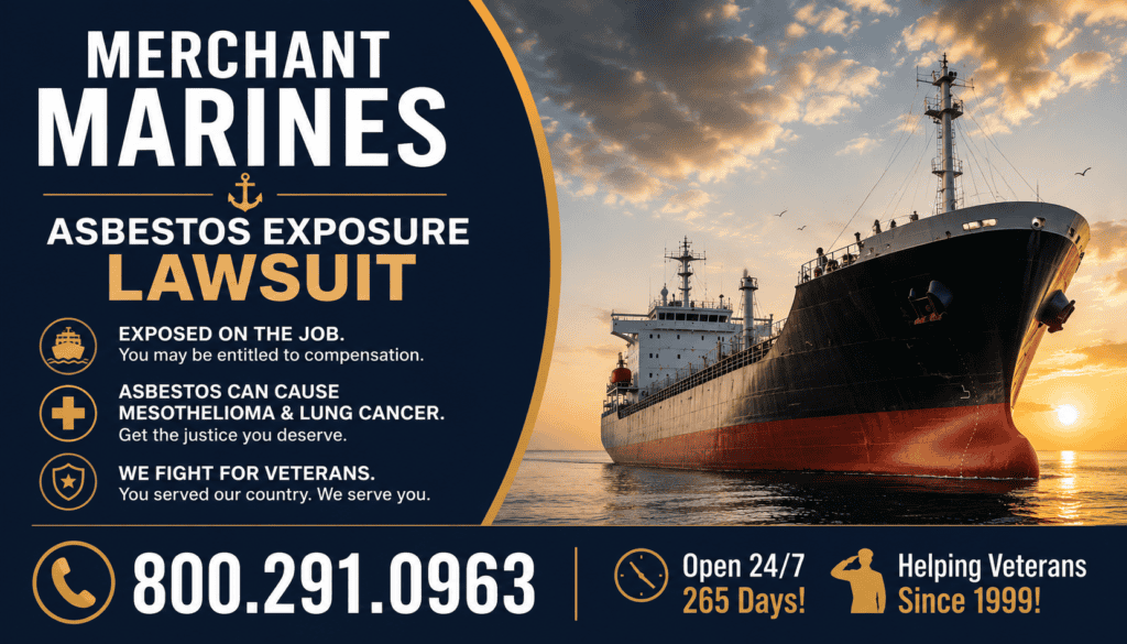 Merchant Marines Asbestos Exposure Lawsuit - Mesothelioma Claim