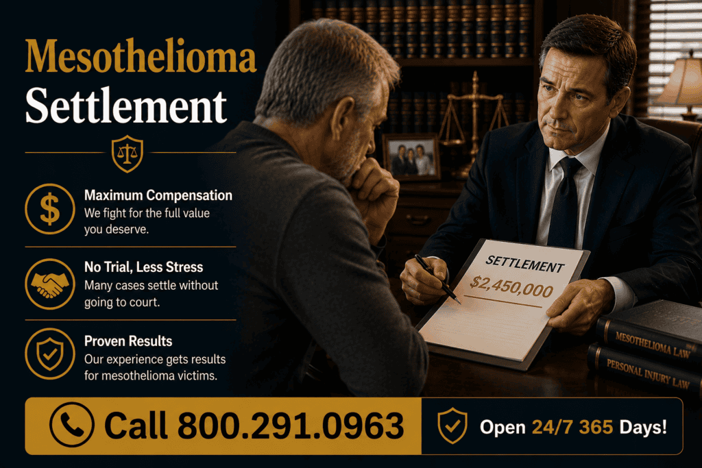 Mesothelioma Settlement for Asbestos Wxposure