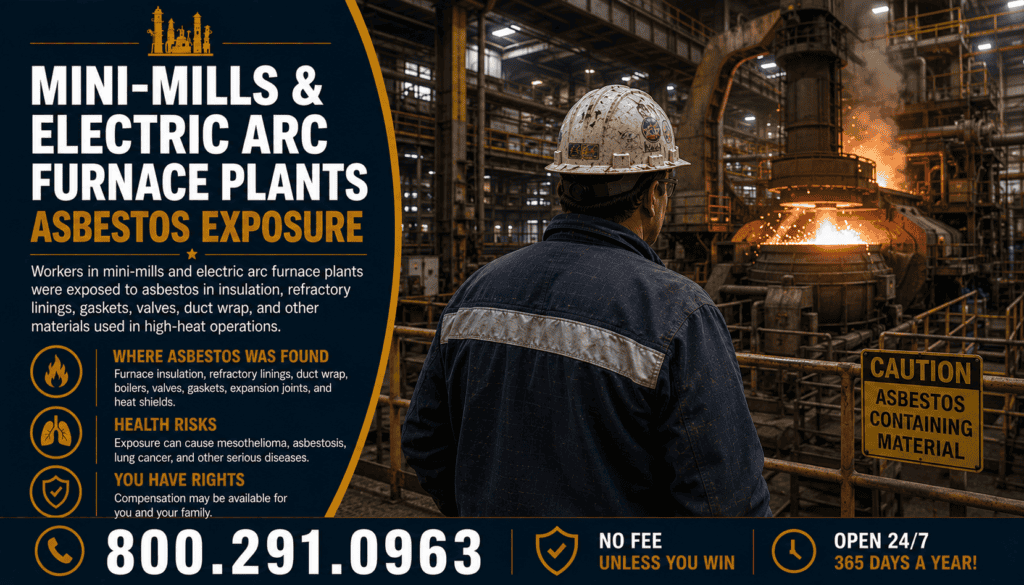 Mini-Mills & Electric Arc Furnace Plants Asbestos Exposure Mesothelioma