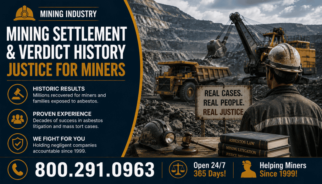 Mining Settlement & Verdict History - Mesothelioma Lawsuit