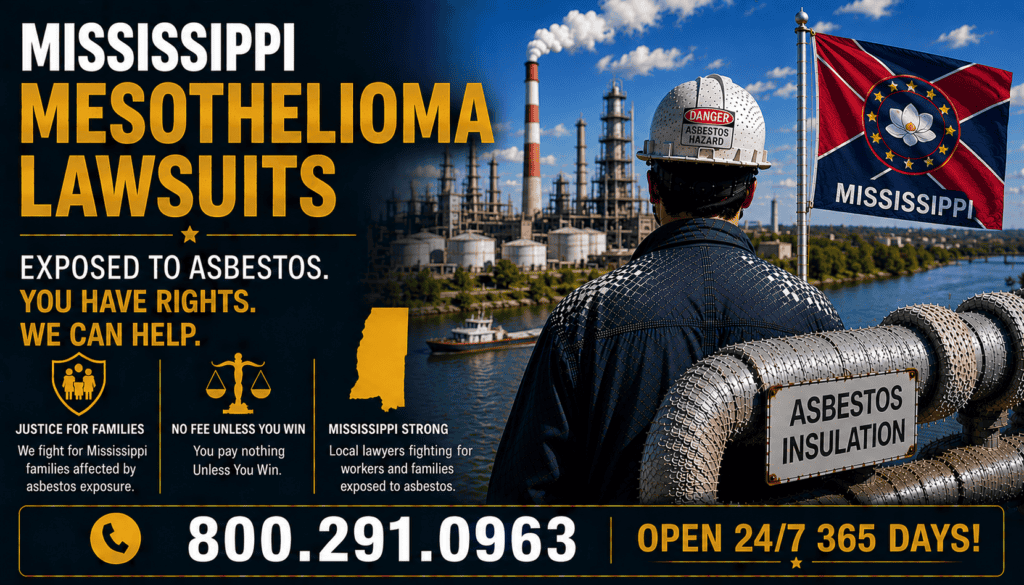 Mississippi Mesothelioma and Asbestos Lung Cancer Lawsuit