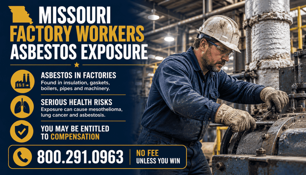 Missouri Factory Workers Asbestos Exposure Mesothelioma Lawsuit