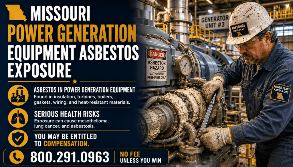 Missouri Power Generation Equipment Asbestos Exposure Mesothelioma