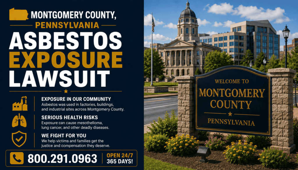 Montgomery County, Pennsylvania Asbestos Exposure Lawsuit