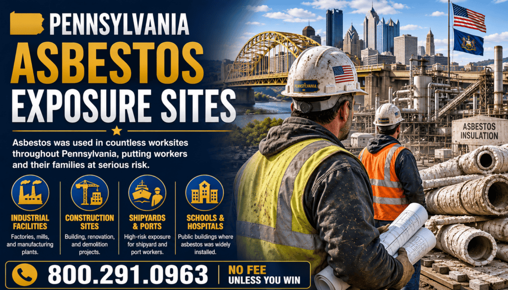 Pennsylvania Asbestos Exposure Sites Mesothelioma