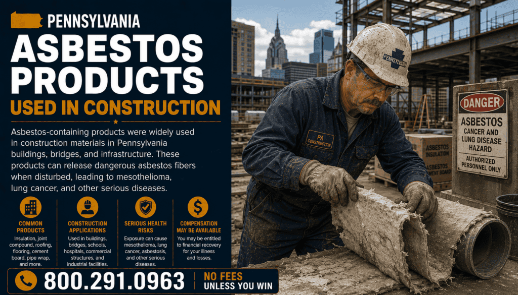 Pennsylvania Asbestos Products Used in Construction