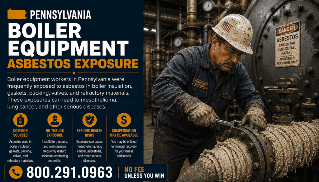 Pennsylvania Boiler Equipment Asbestos Exposure