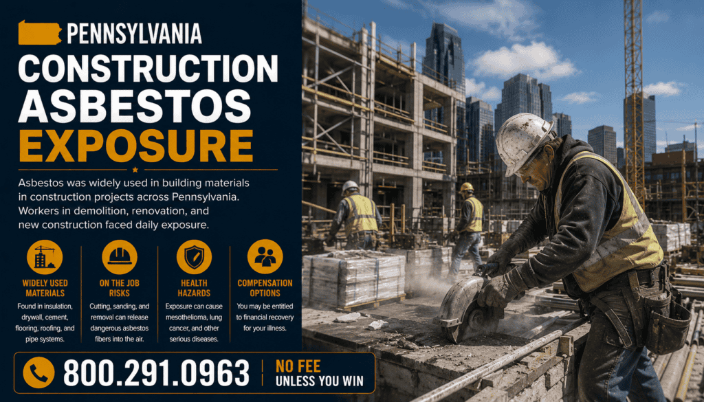 Pennsylvania Construction Asbestos Exposure Mesothelioma