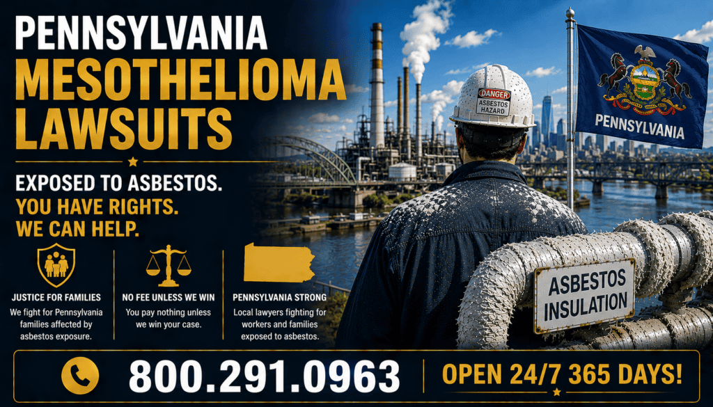 Pennsylvania Mesothelioma and Lung Cancer Lawsuit