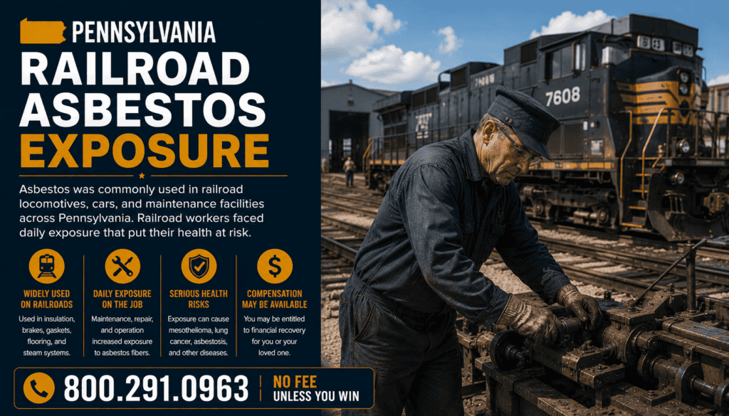 Pennsylvania Railroad Asbestos Exposure Mesothelioma