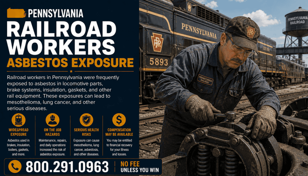 Pennsylvania Railroad Workers Asbestos Exposure Mesothelioma