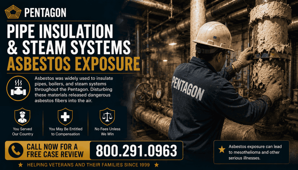 Pentagon Pipe Insulation & Steam Systems Asbestos Exposure