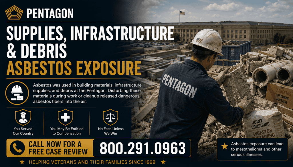 Pentagon Supplies, Infrastructure & Debris Asbestos Exposure