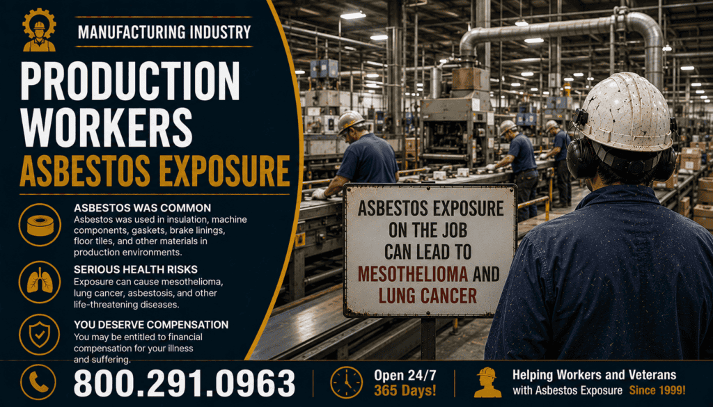 Production Workers Asbestos Exposure Mesothelioma