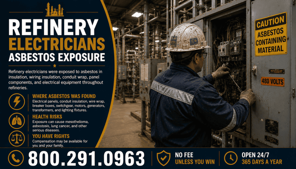 Refinery Electricians Asbestos Exposure Mesothelioma