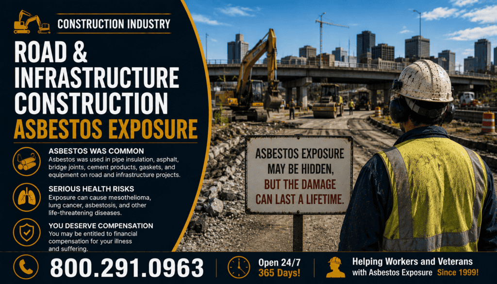 Road & Infrastructure Construction Asbestos Exposure Mesothelioma