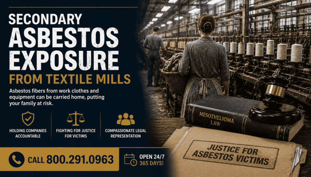 Secondary Asbestos Exposure from Textile Mills Mesothelioma