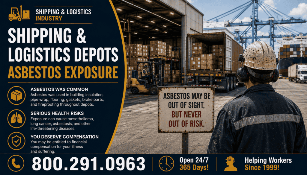 Shipping & Logistics Depots Asbestos Exposure Mesothelioma